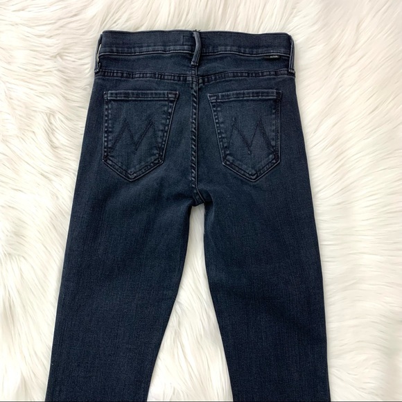 MOTHER Rascal Ankle Snippet Cropped Jeans in BLACKBIRD SIZE 24 - Picture 12 of 15